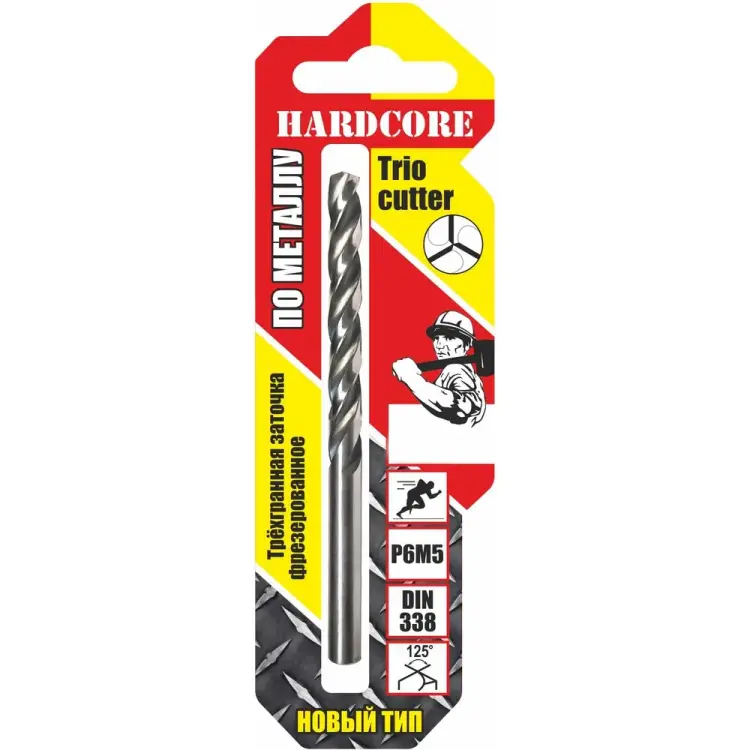 Сверло по металлу Hardcore Trio Cutter 143085 Сверло по металлу Hardcore Trio Cutter 143085