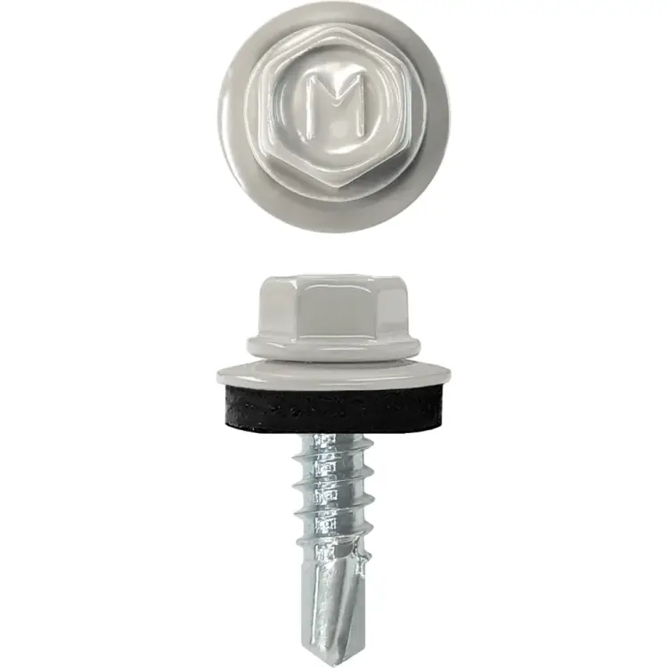 Кровельный саморез-сверло Daxmer 4,8x19 RAL 7004 250 шт. 00000317967