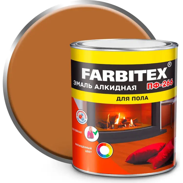 Алкидная эмаль Farbitex ПФ-266 4300011427 Алкидная эмаль Farbitex ПФ-266 4300011427