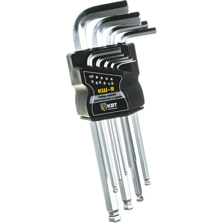 Набор шестигранных ключей КВТ КШ-9 78368