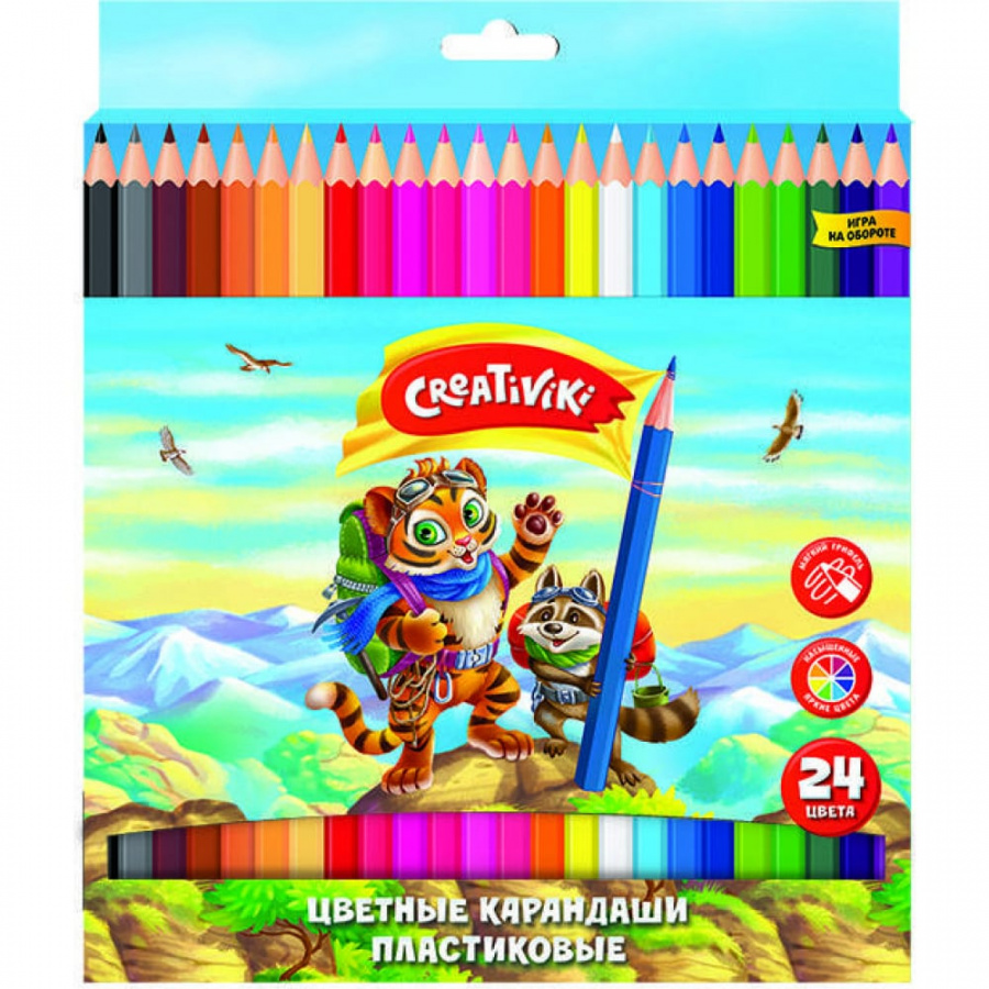 Набор цветных карандашей Creativiki ЦКП24КР