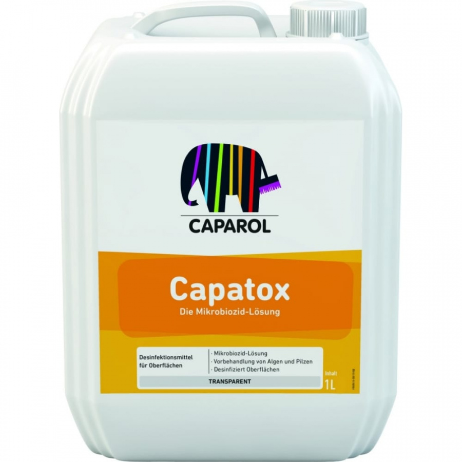 Раствор для очистки от поражения водорослями и грибками Caparol CAPATOX антиплесень