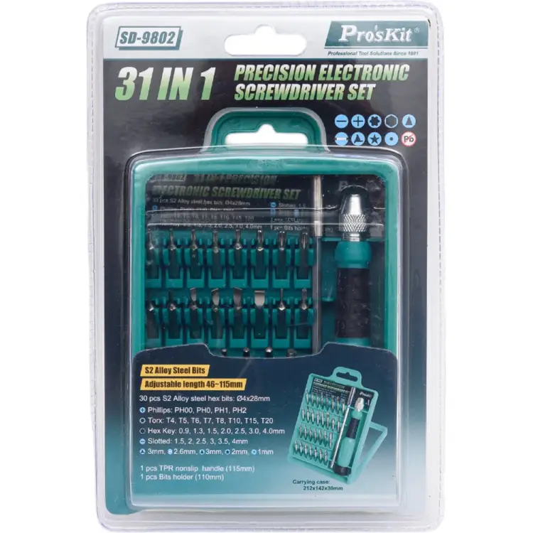 Набор отверток Pro'sKit SD-9802 00293033 Набор отверток Pro'sKit SD-9802 00293033