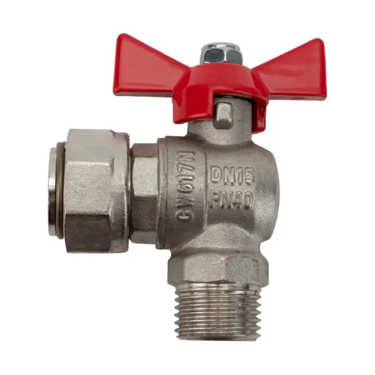 Угловой шаровый кран Valtec BASE VT.267.N.0405