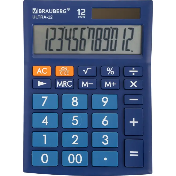 Настольный калькулятор BRAUBERG ULTRA-12-BU 250492 Настольный калькулятор BRAUBERG ULTRA-12-BU 250492