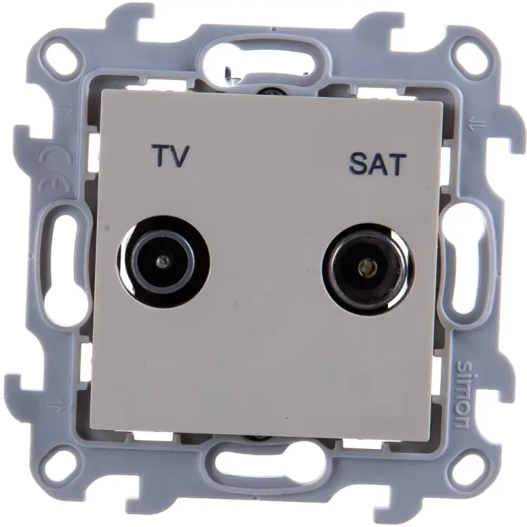 Проходная розетка tv-sat Simon 2410485-031