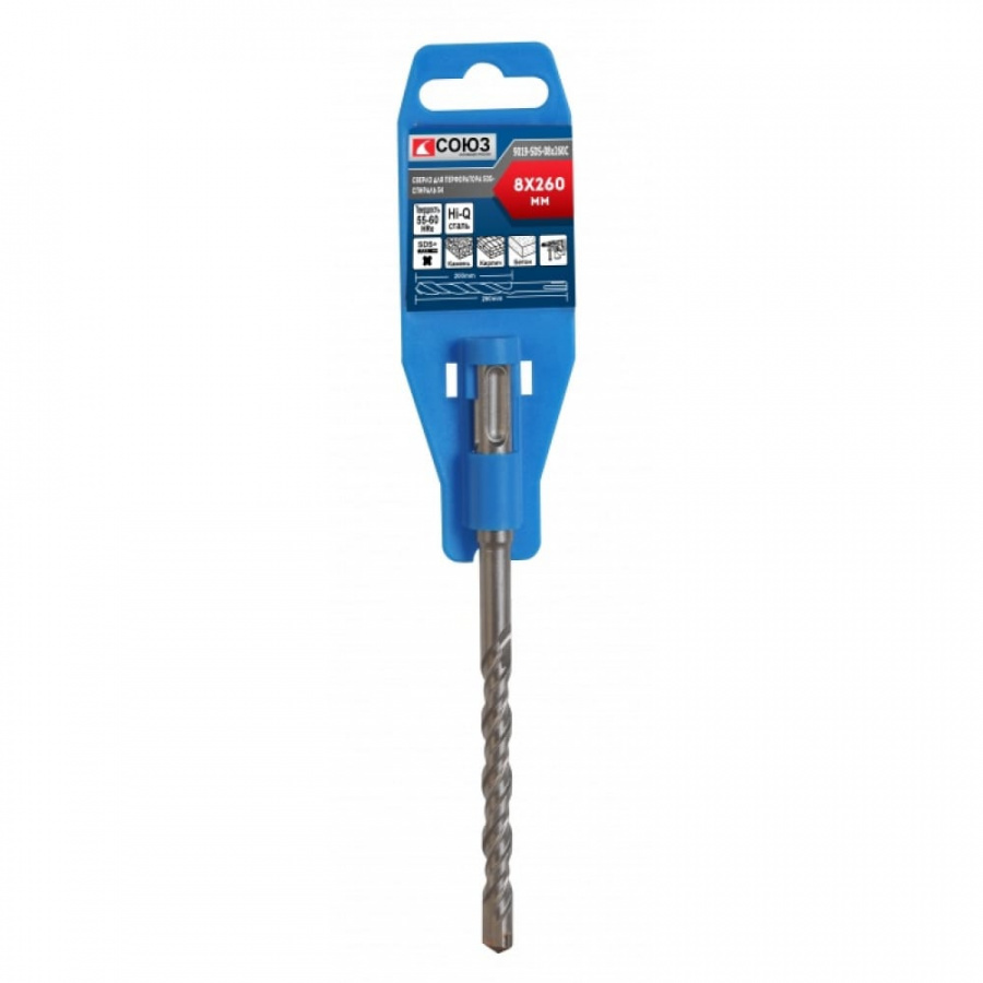 Бур sds-plus Союз 9019-SDS-08x260C