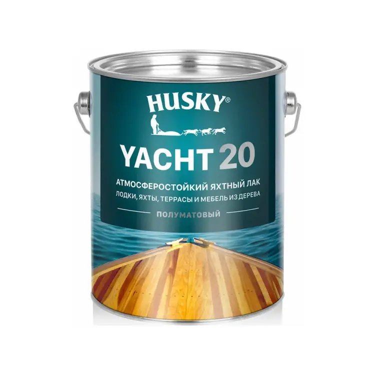 Полуматовый яхтный атмосферостойкий лак HUSKY 30138