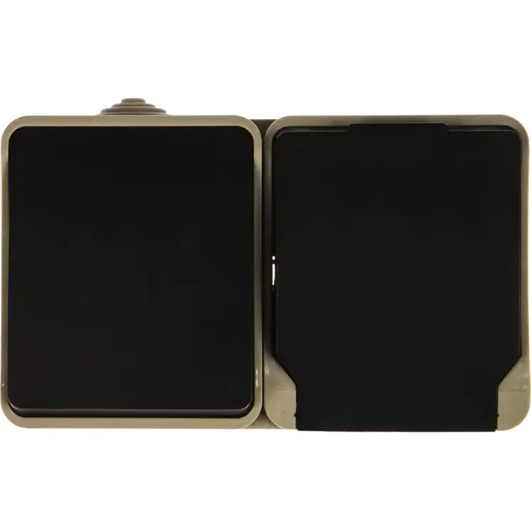 Блок розетка-выключатель Smartbuy Сатурн SBE-04w-16-SWS