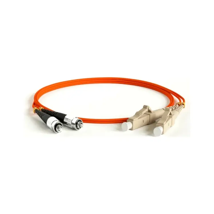 Волоконно-оптический патч-корд Hyperline FC-D2-50-FC/PR-LC/PR-H-1M-LSZH-OR 27971