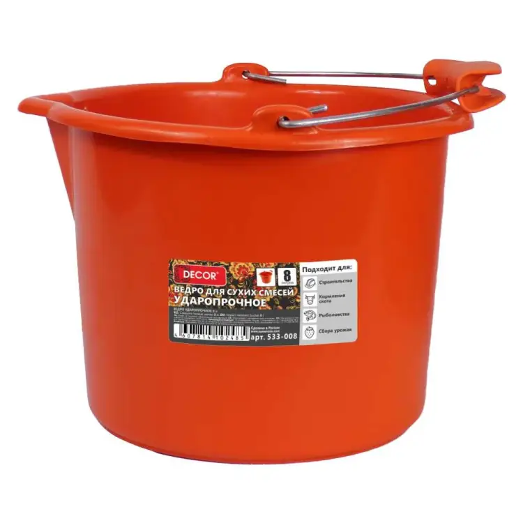 Ведро для красок и смесей DECOR серия PROFI 533-008 11613561 Ведро для красок и смесей DECOR серия PROFI 533-008 11613561