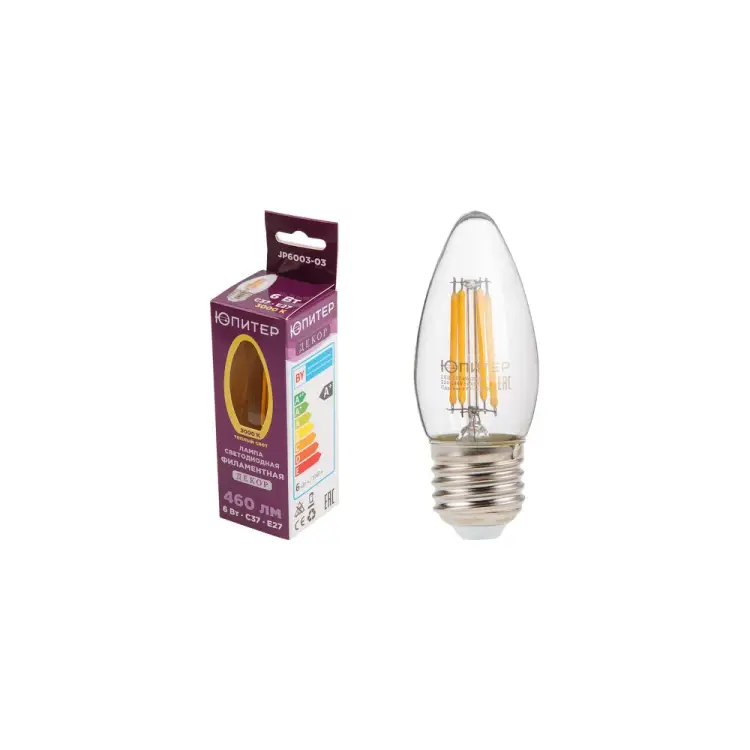 Светодиодная филаментная лампа Юпитер JP6003-03