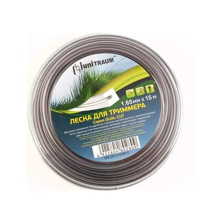 Леска для триммера UNITRAUM UN-DCS165B15