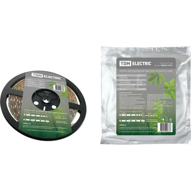 Светодиодная лента TDM ELECTRIC SMD5050-30-54-12-72-3200 SQ0331-0151