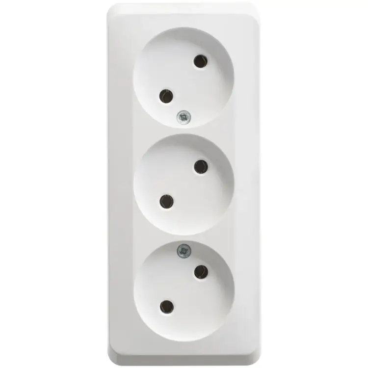 Тройная розетка Systeme Electric ЭТЮД PA16-009B