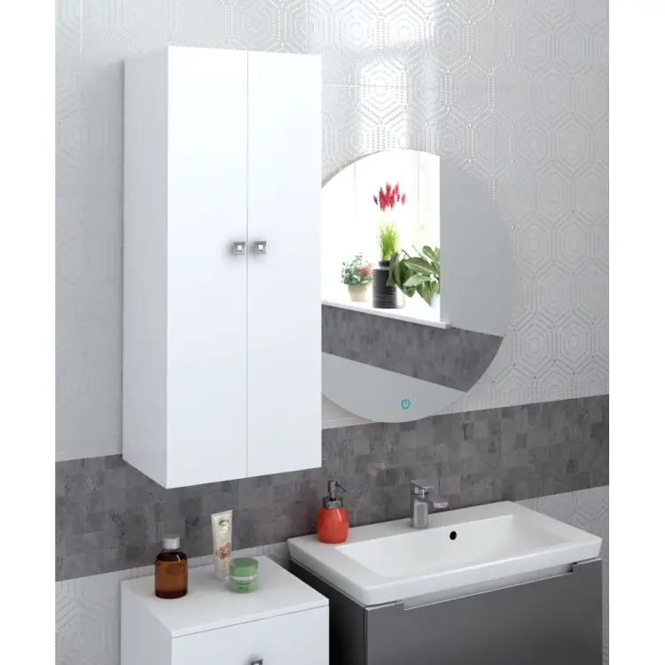 Пенал SANTREK Виола 2 двери подвесной белый 400x1000x300 316048