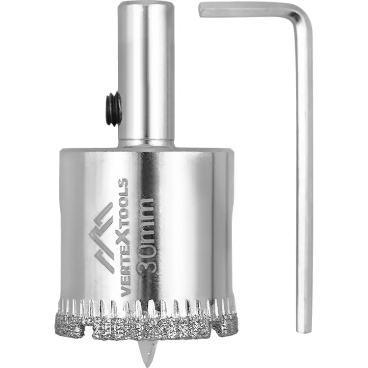 Коронка по стеклу и керамике vertextools 336-30-55