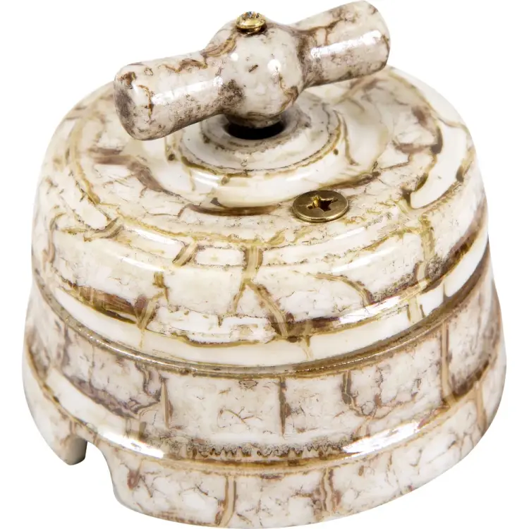 Фарфоровый перекрестный выключатель Мезонинъ GE70402-19