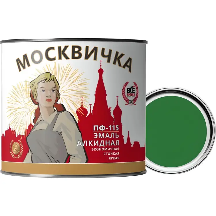 Эмаль Москвичка ПФ-115 4620105770057 Эмаль Москвичка ПФ-115 4620105770057