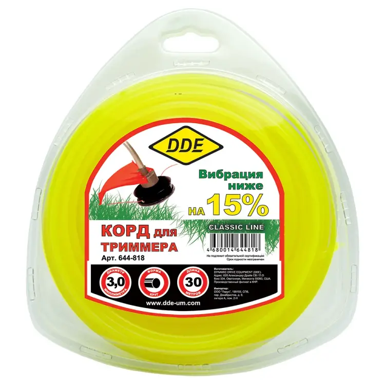 Триммерный корд DDE Classic line 644-818