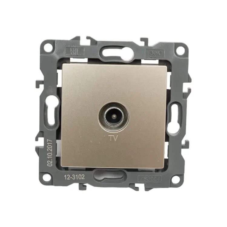 Проходная tv розетка ЭРА 12-3102-04 Б0027434