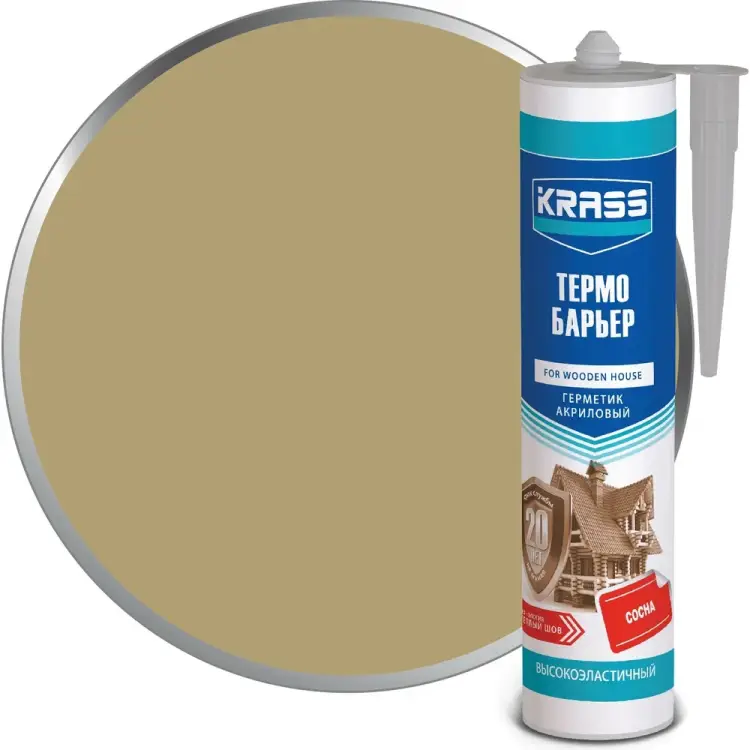 Акриловый герметик для деревянного дома KRASS Термо Барьер Лк-00000606