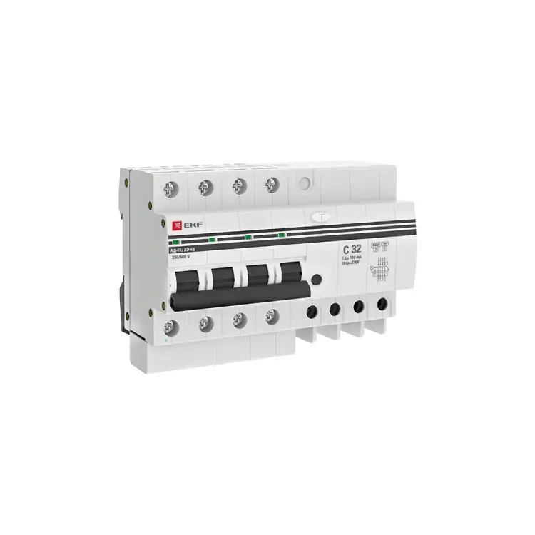 Дифференциальный автомат EKF АД-4 S PROxima DA4-6-32-100S-pro