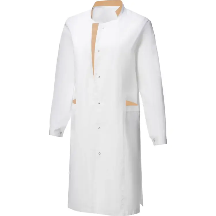 Халат СОЮЗСПЕЦОДЕЖДА ЛИНДРЕД ЭВЕЛИН дл.рукав белый,персик, 52-54,170-176 2000000284408