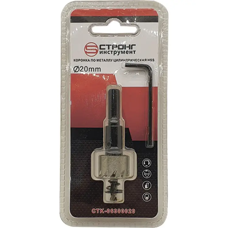 Стальная коронка по металлу Strong CTK-06300020 Стальная коронка по металлу Strong CTK-06300020