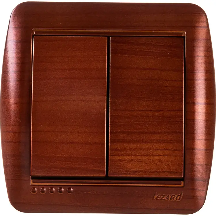 Двойной выключатель Lezard DEMET 711-0500-101