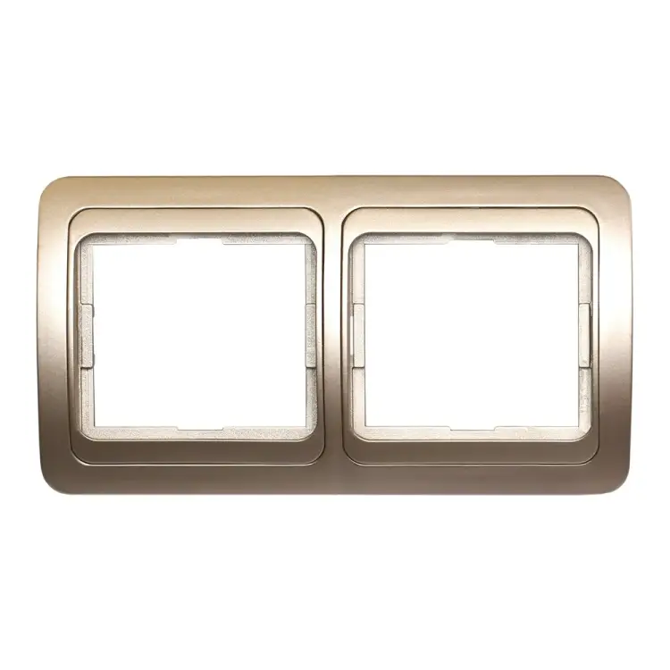 Горизонтальная двухместная рамка Smartbuy Марс SBE-02c-00-FR-2