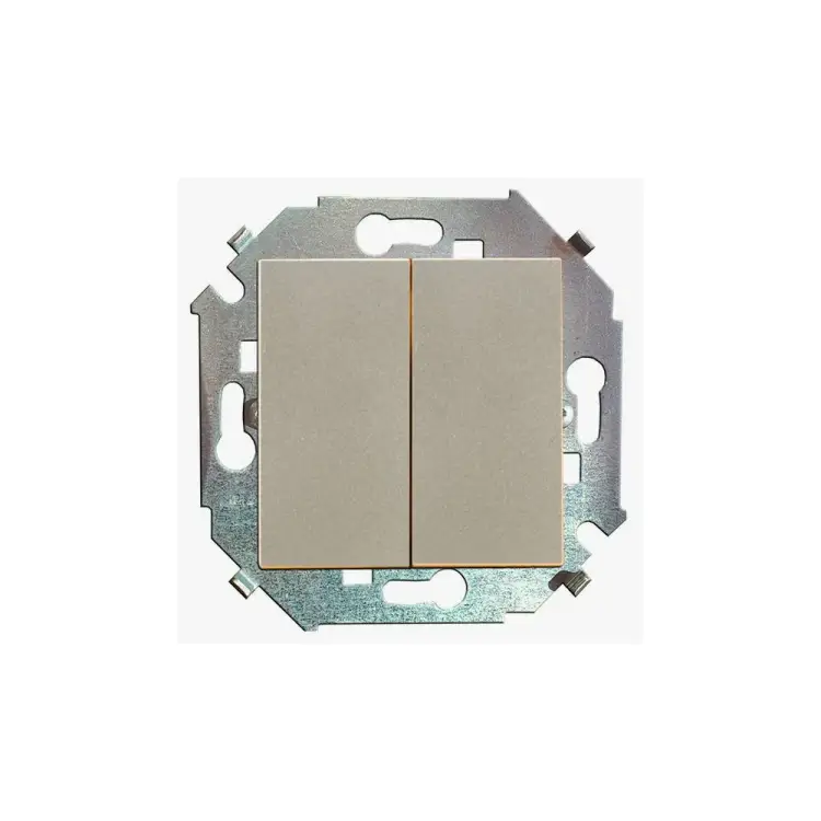 Проходной двухклавишный выключатель Simon 1591397-034