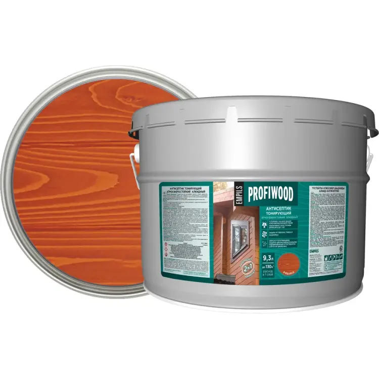 Тонирующий атмосферостойкий алкидный антисептик Profiwood 67065