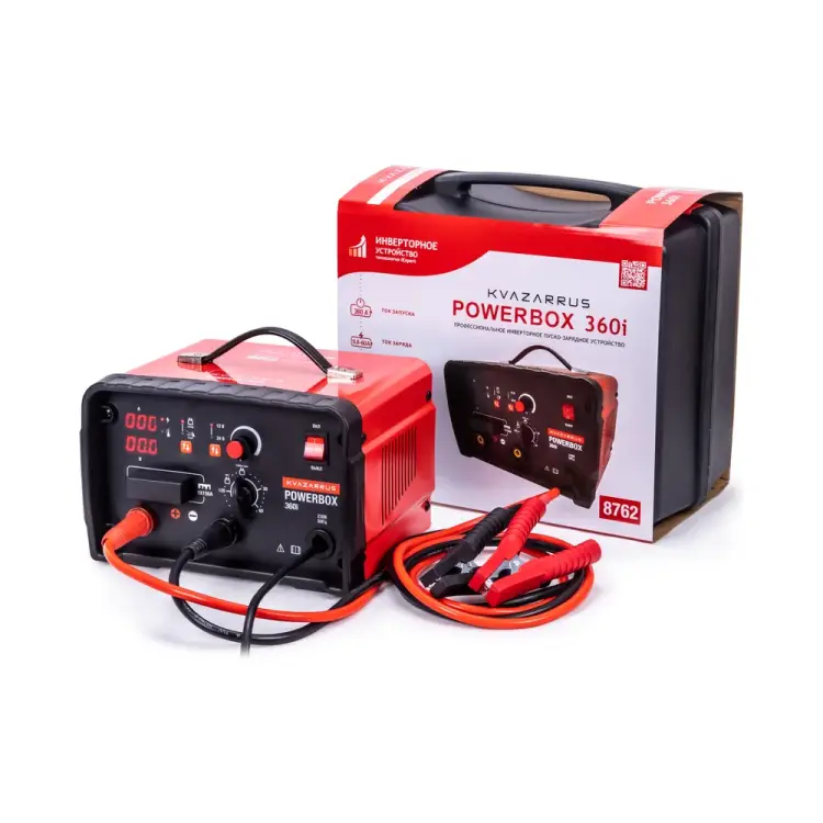 Инверторное пуско-зарядное устройство KVAZARRUS powerbox 360i 8762 Инверторное пуско-зарядное устройство KVAZARRUS powerbox 360i 8762