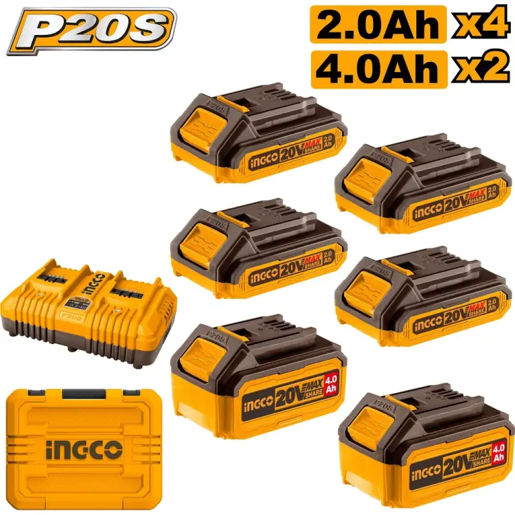 Комплект аккумуляторов INGCO SUPER INDUSTRIAL P20S COSLI230701