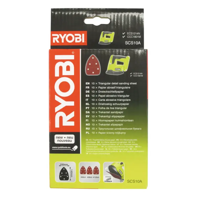 Шлифовальные листы Ryobi SCS10A 5132002675 Шлифовальные листы Ryobi SCS10A 5132002675