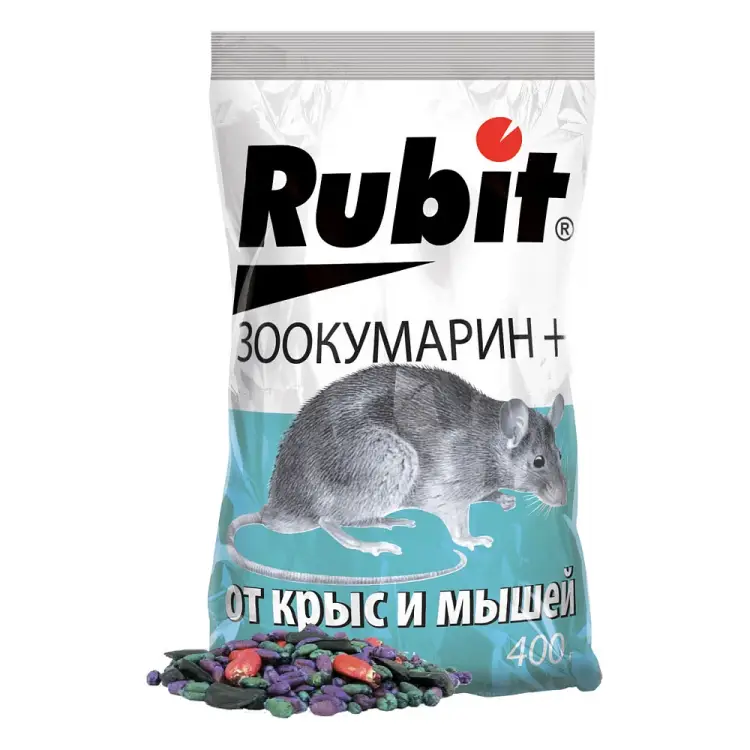 Зерновая смесь от грызунов RUBIT зоокумарин+ 62453