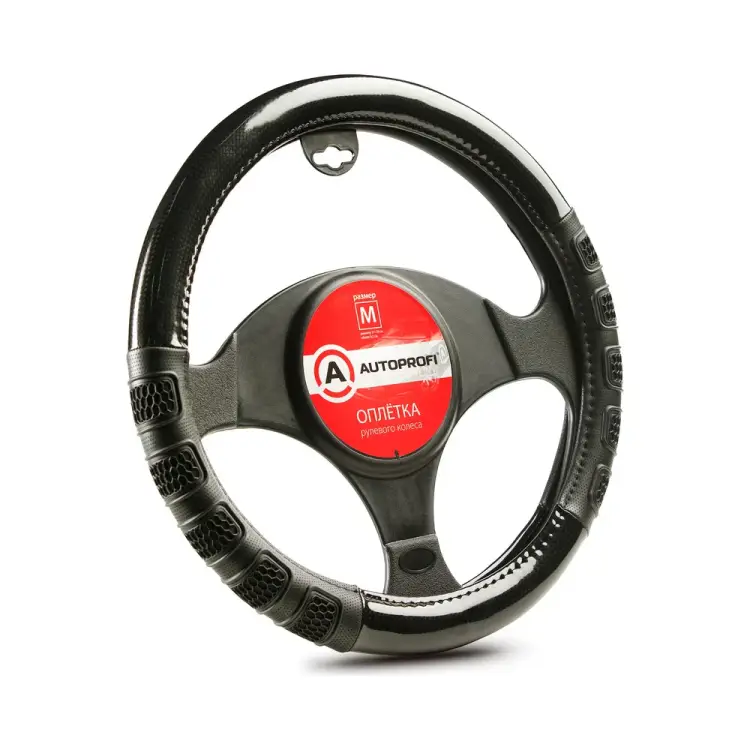 Оплетка руля AUTOPROFI AP-2051 BK BK M