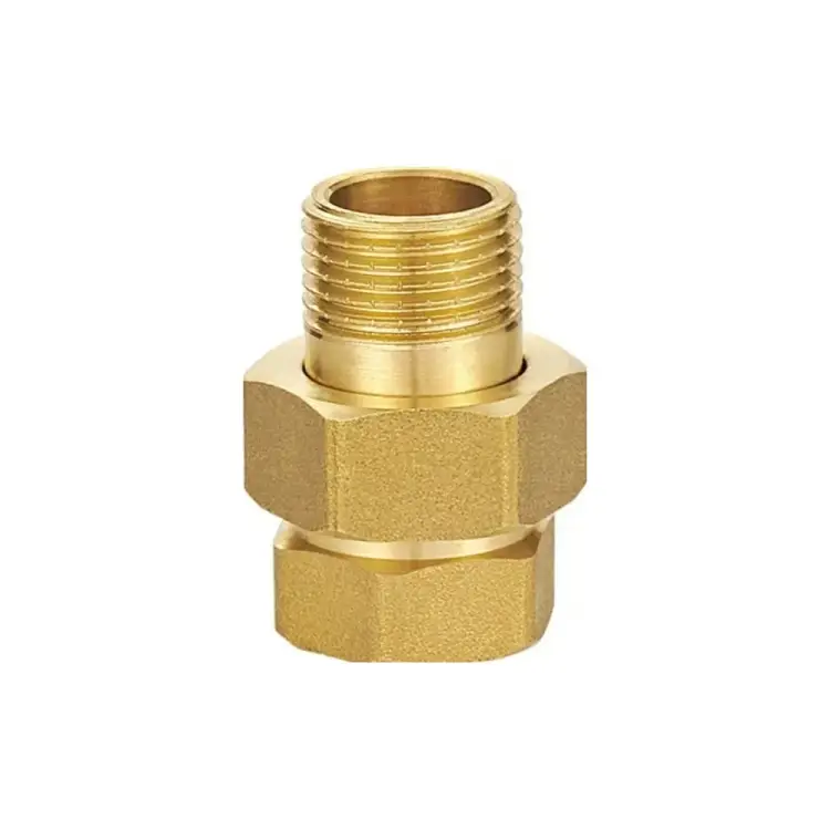 Резьбовой латунный прямой сгон американка DOUBLE-LIN LL6035 (1 1/2")