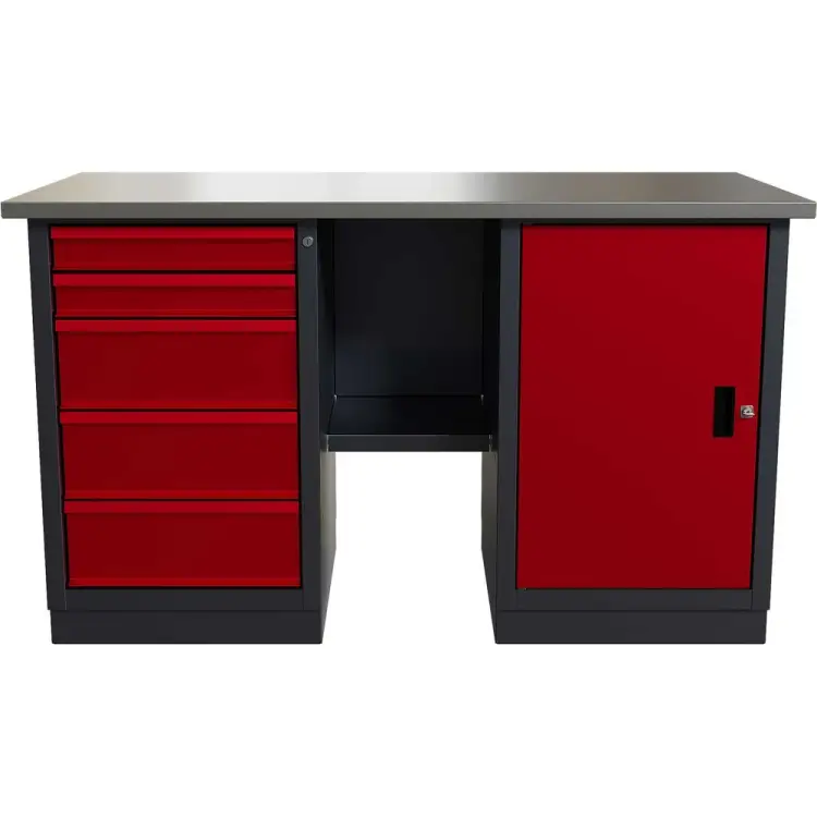 Слесарный двухтумбовый верстак IRONMEBEL worky wk-5/wk-0 M-IM00175K