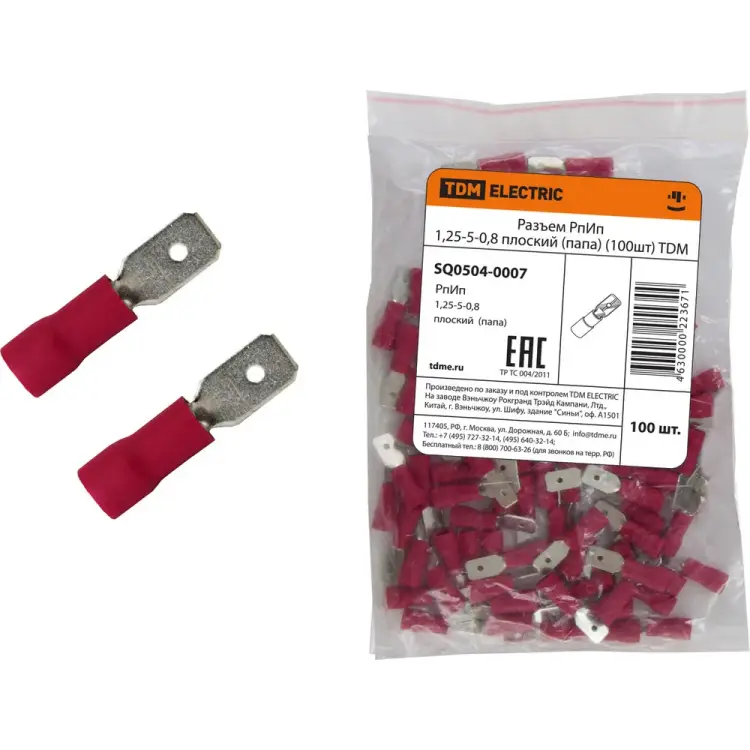Разъем TDM ELECTRIC РпИп 1,25-5-0,8 SQ0504-0007