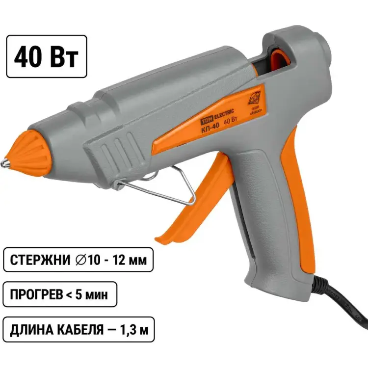 Клеевой пистолет TDM ELECTRIC КП-40 Алмаз SQ1024-0101 Клеевой пистолет TDM ELECTRIC КП-40 Алмаз SQ1024-0101