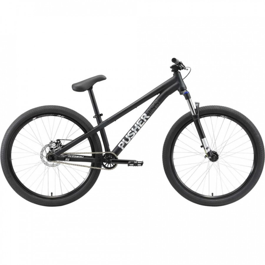 Велосипед STARK Pusher-1 Single Speed черный/серый, размер рамы L