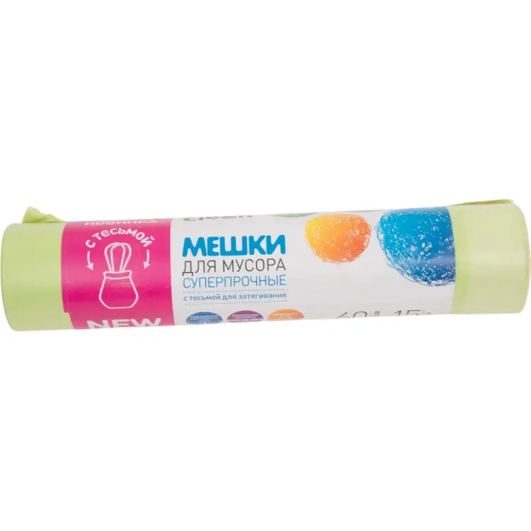 Суперпрочные мешки для мусора Fun Clean 16752