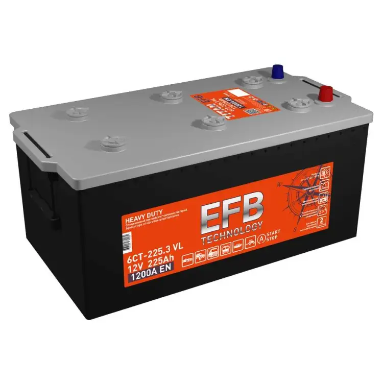 Аккумулятор TITAN EFB 6СТ-225.3 VL 4607008889260