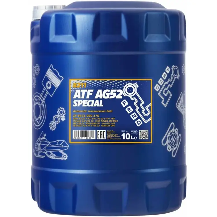Полусинтетическая трансмиссионная жидкость MANNOL ATF AG52 1477