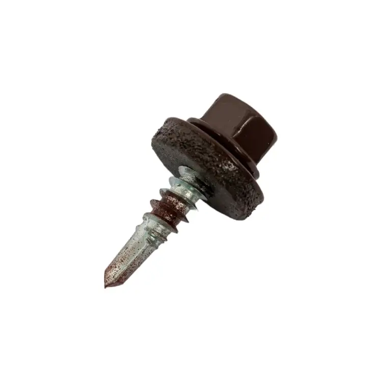 Кровельный оцинкованный саморез STARFIX 4,8x19 мм, RAL 8017, 100 шт. SMP2-66086-100