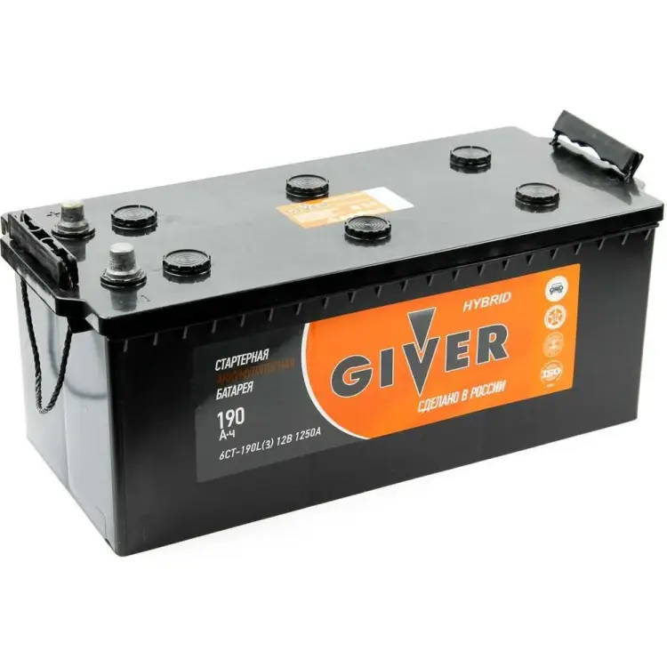 Аккумулятор Giver HYBRID 6СТ - 190 190N(4)-ВЛЧ-ЛЧ-0