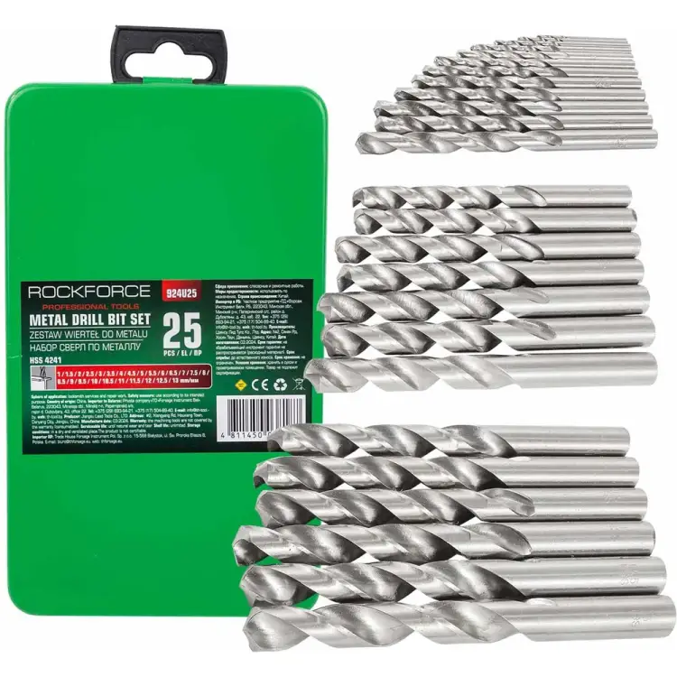 Набор сверл по металлу Rockforce RF-924U25(29885)