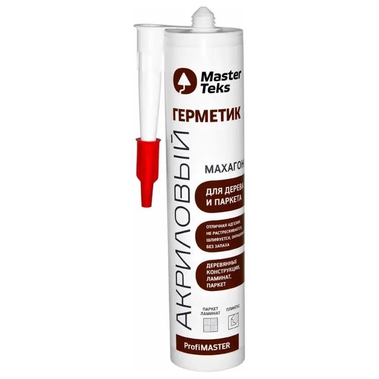 Акриловый герметик для дерева и паркета MASTERTEKS PROFMASTER 53360